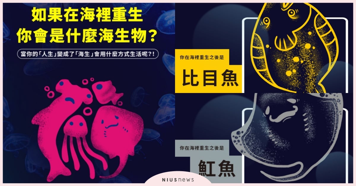 社群瘋玩「海洋生物」心理測驗！8道題目測出真實內在和別人眼中的你 心理測驗、心測、內在性格、海洋生物心理測驗、Xpark