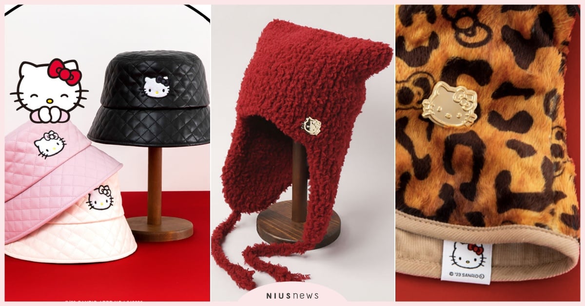 日牌三麗鷗聯名4款「HelloKitty帽子」開賣！毛毛貓耳帽、蝴蝶結豹紋帽超甜 HelloKitty50週年聯名、Kitty聯名、Kitty50週年、三麗鷗聯名、三麗鷗日本品牌聯名、HelloKitty聯名、HelloKitty聯名帽、HelloKitty帽子、CA4LA聯名鞋、HelloKitty毛帽