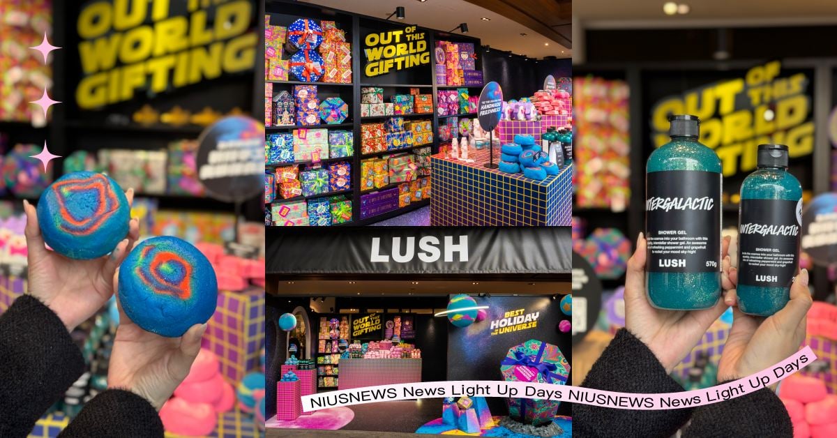 LUSH首家快閃店登陸中山站！聖誕限定璀璨星河沐浴露、泡泡浴芭必收，試用禮免費拿 快閃活動、美妝快閃店、LUSH、歐舒丹、聖誕、聖誕交換禮物、