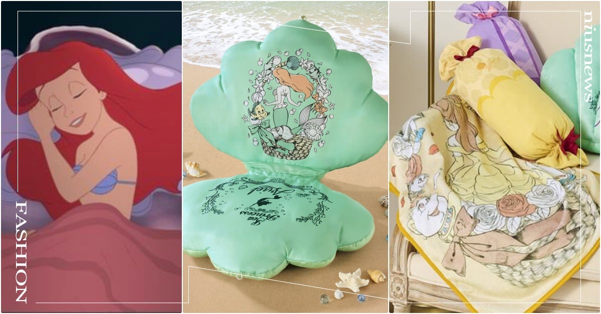 迪士尼公主聯名8款居家雜貨開賣！《小美人魚》愛麗兒貝殼懶人沙發、樂佩禮服毛毯美炸 樂佩聯名、BANDAINAMCO迪士尼、迪士尼聯名雜貨、BANDAINAMCO聯名、迪士尼公主聯名、迪士尼公主抱枕、迪士尼公主小物周邊、迪士尼公主毛毯、愛麗兒沙拉、貝兒毛毯