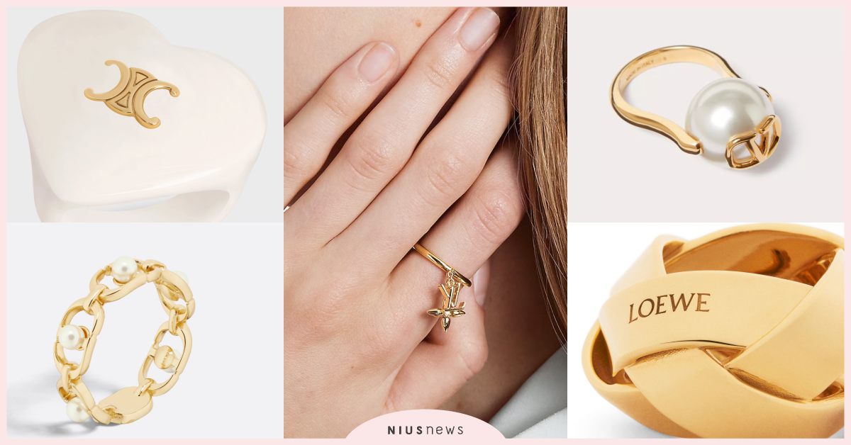 編輯特蒐2024必入6款「精品LOGO」戒指： CELINE「愛心凱旋門」瘋搶！ 2024精品LOGO戒指推薦、CELINE、DIOR、LOUISVUITTON、VALENTINO、LOEWE