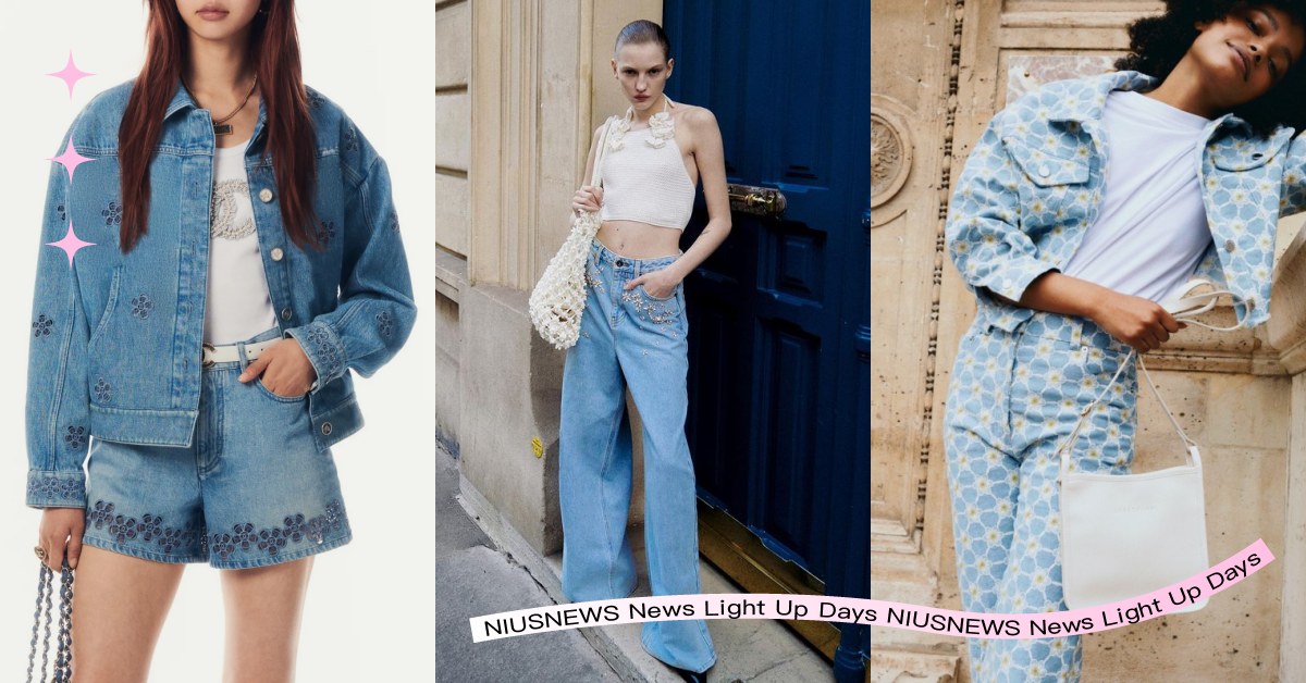 買牛仔褲前先筆記！盤點2024春夏5個流行趨勢：「刺繡、鏤空設計」時尚又可愛！ 2024春夏牛仔褲趨勢整理、LOEWE、KENZO、VALENTINO、Chloé、Acne Studios、LONGCHAMP