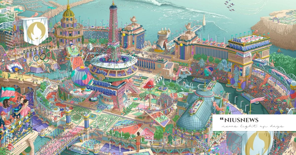 2024巴黎奧運、殘奧海報根本是尋寶遊戲！超細緻畫風藏3大巧思細節 巴黎奧運、奧運、殘奧會、海報