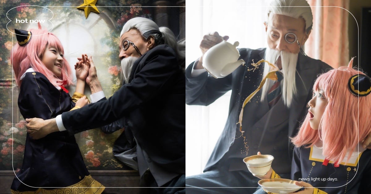 日本爺孫神扮《間諜家家酒》安妮亞＆韓德森老師！同框畫面太優雅、背後原因曝光惹哭網 間諜家家酒、安妮亞、亨利韓德森、間諜家家酒coser、間諜家家酒cosplay