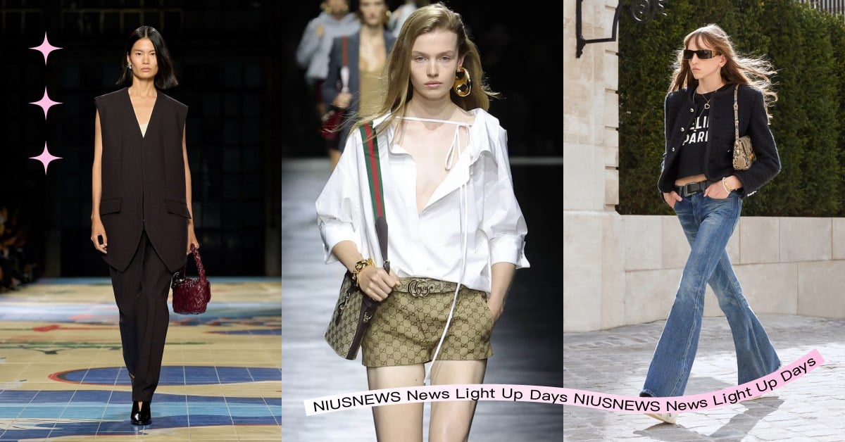2024春夏6個「時髦打工人」穿搭技巧！GUCCI鎖骨襯衫小露性感、喇叭褲顯腿長 2024時髦職場穿搭、GUCCI、BALLY、BOTTEGAVENETA、CELINE、TOD'S、Ami