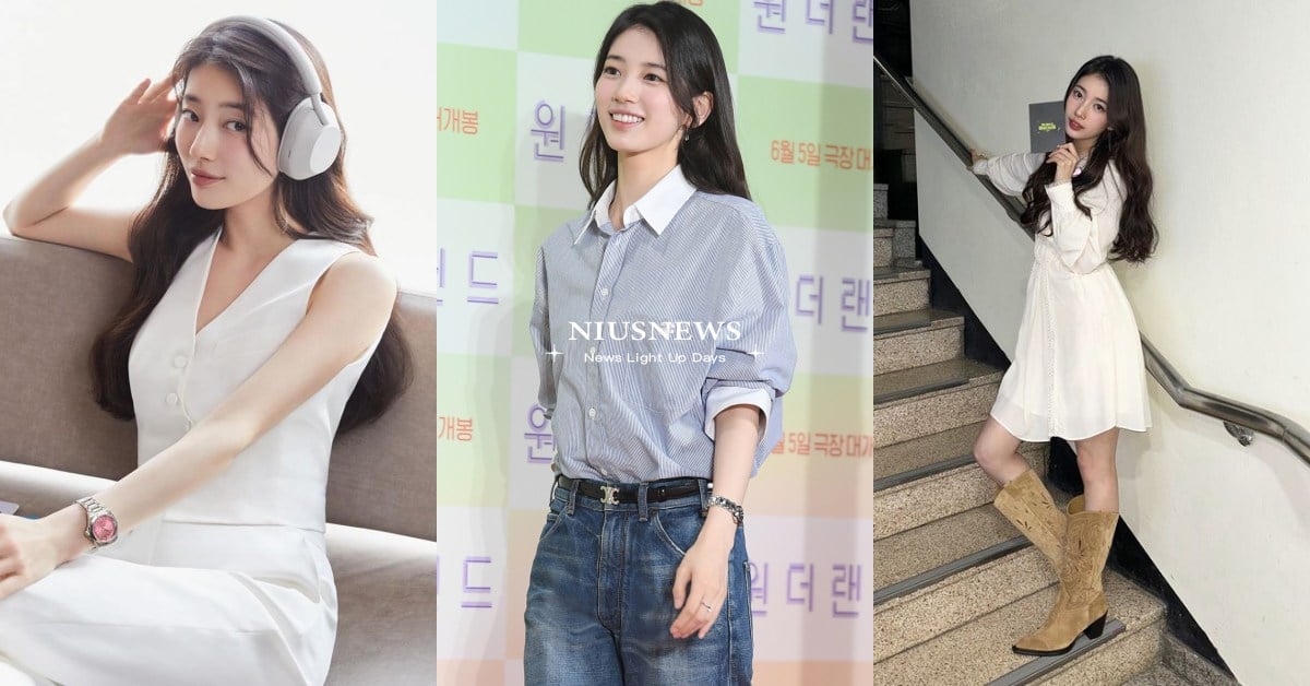 2024夏日必學！秀智6套「白月光」穿搭：條紋襯衫小清新、飄逸洋裝是必備 秀智穿搭攻略、2024夏日穿搭推薦