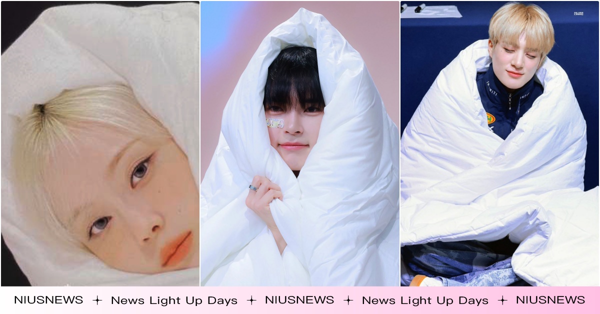 韓偶像簽售會「大熱天蓋棉被」大流行！aespa「8偶像超萌傳奇照」粉喊：得背著跑  韓星臉鏈、臉鏈流行、韓星簽售會、韓星見面會、簽售會道具、簽售會髮箍、簽售會棉被、韓星棉被、簽售會禮物