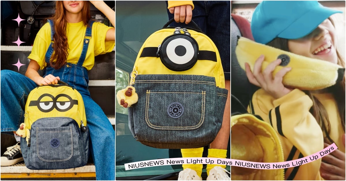 Kipling《小小兵》5款聯名「小黃人後揹包」台灣開賣！收一根香蕉筆袋當新主人 神偷奶爸4、神偷奶爸4台灣上映、Kipling台灣、小小兵電影台灣、Kipling小小兵