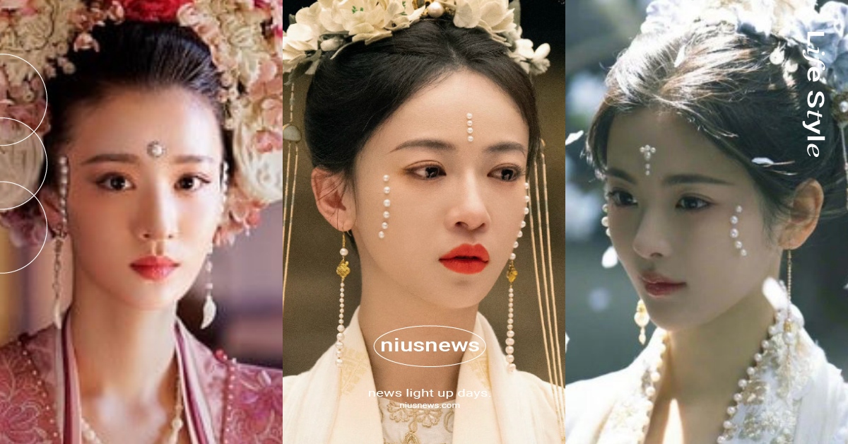 古裝劇10位「珍珠妝」美女！吳謹言水出新高度、楊超越仙氣爆棚、王楚然是天生美人 古裝、吳謹言、楊超越、劉些寧、李夢、陳喬恩、虞書欣、王楚然、任敏、江疏影、楊冪