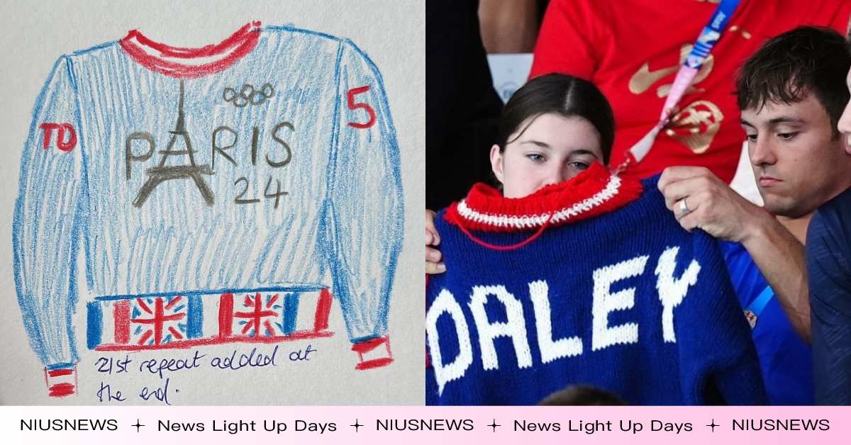 巴黎奧運首日就開織！英國跳水王子湯姆戴利觀賽忙織毛衣超萌，網：太期待今年的作品 織毛衣、英國跳水王子、湯姆戴利、奧運