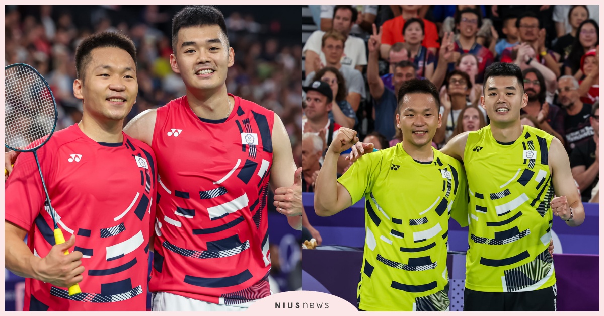 麟洋配拿金牌啦！羽球男雙「李洋、王齊麟」奧運史上首對二連霸，2:1贏中國梁王組合 2024巴黎奧運、2024巴黎奧運中華隊、台灣之光、羽球男雙、李洋、王齊麟