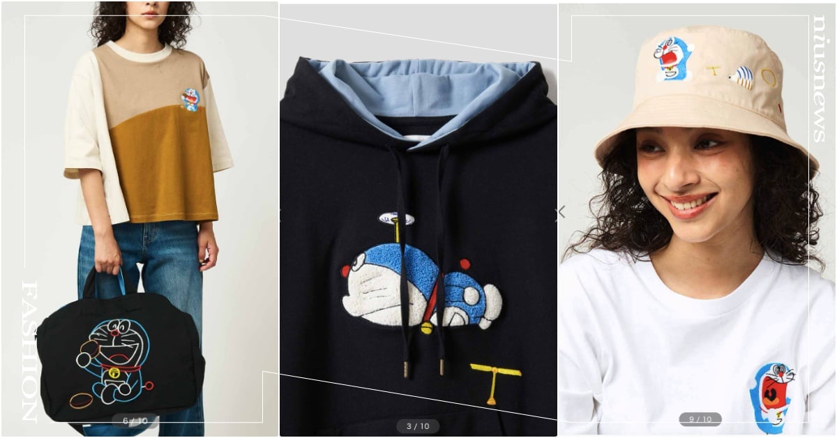 日牌22款《哆啦A夢》聯名「銅鑼燒帽子＋時光機上衣」！針織外套扣子全變貓型機器人 哆啦A夢道具、哆啦A夢90週年聯名、哆啦A夢聯名外套、哆啦A夢衣服、Graniph聯名、Graniph哆啦A夢聯名小物、哆啦A夢聯名帽子、Graniph日本