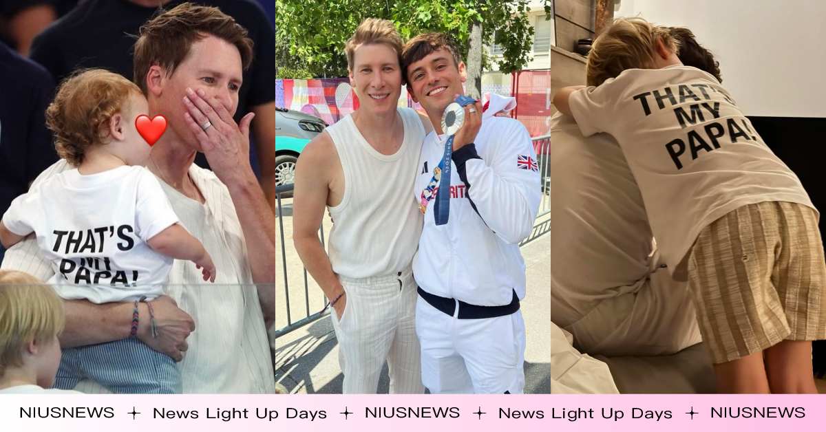 THAT'S MY PAPA！湯姆戴利巴黎奧運奪銀牌，兒子首次觀賽穿超有愛應援服 奧運、巴黎奧運、跳水、湯姆戴利