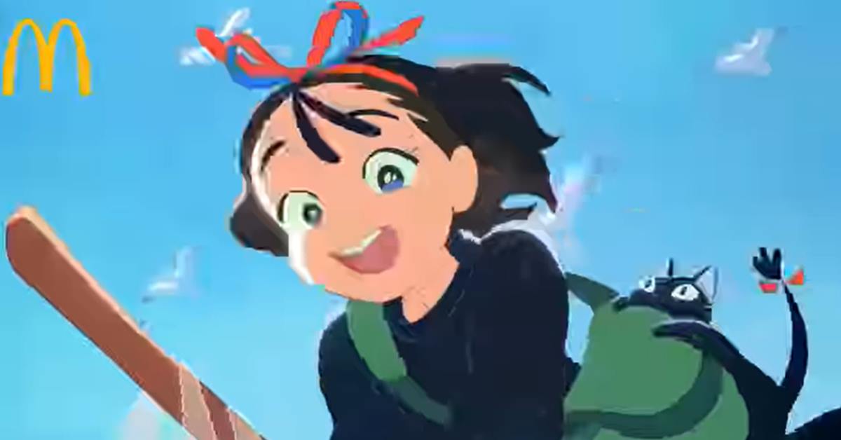 麥當勞的歡樂送，魔女宅急便來送！