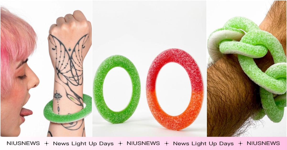 不能吃！擬真度100％「果汁軟糖項鍊、手環」爆熱議，鑽石變糖粉？網笑：會召喚小強 軟糖手鍊、軟糖項鍊、甜點手鍊、甜點項鍊、藝術家手鍊