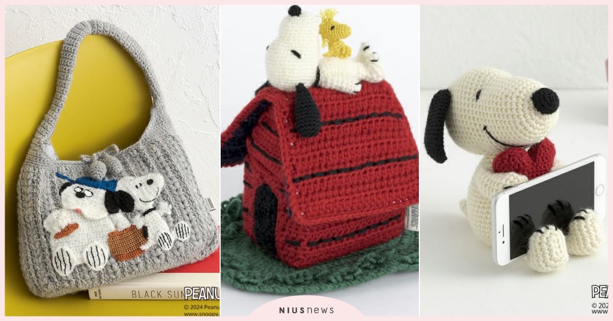 日牌PEANUTS聯名16款「史努比聯名針織包」超療癒！狗屋收納盒、小獵犬手機座 HOBBYRAHOBBYRE史努比、HOBBYRAHOBBYRE聯名、HOBBYRAHOBBYRE日本、史努比針織、史努比包包、史努比雜貨、史努比玩偶、史努比、PEANUTS聯名、PEANUTS居家小物