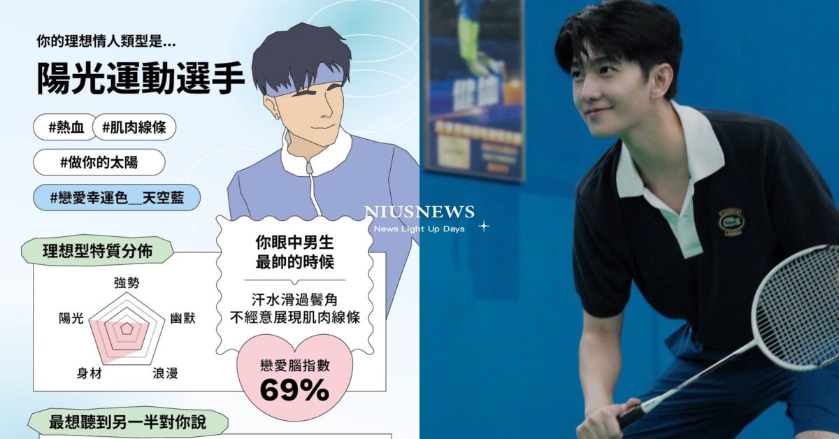 心測「你的夢中情人是什麼類型」？「陽光運動選手」是個小太陽，正向開朗又傳遞快樂 心測、心理測驗、你的夢中情人是什麼類型、夢中情人、心測你的夢中情人是什麼類型