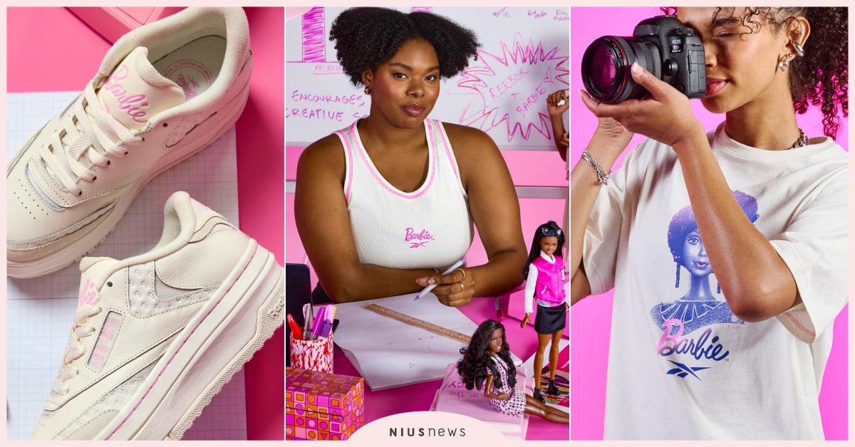 Reebok芭比聯名6款「夢幻增高厚底小白鞋」台灣開賣！穿Barbie上衣當C位 芭比粉運動鞋推薦、芭比聯名上衣、增高厚底鞋推薦、芭比Reebok、粉紅色運動鞋推薦、芭比粉上衣推薦、ReebokBarbie芭比台灣、Reebok聯名、Reebok芭比鞋