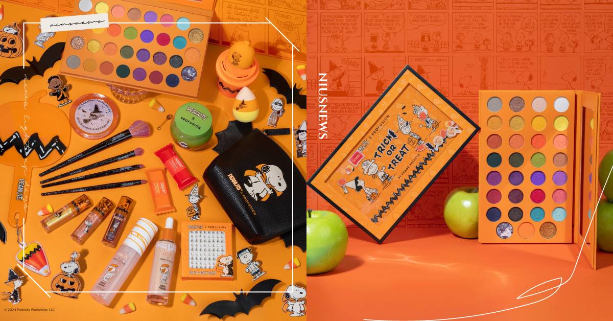 萬聖節Snoopy聯名彩妝！木乃伊美妝蛋、31色搗蛋眼影盤，蝙蝠化妝包超好裝 SNOOPY、萬聖節、聯名、康是美、獨家