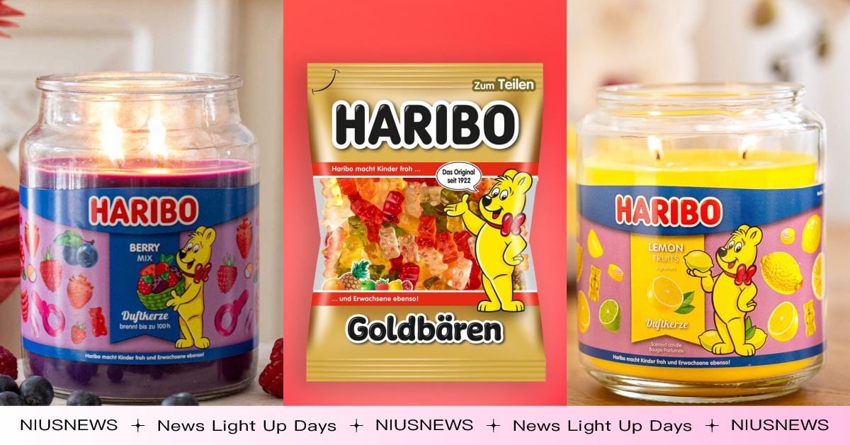 HARIBO水果「小熊軟糖」變香氛蠟燭！8款限定香味全介紹，櫻桃可樂甜香超特別 香氛蠟燭、小熊軟糖、聯名、蠟燭、HARIBO、