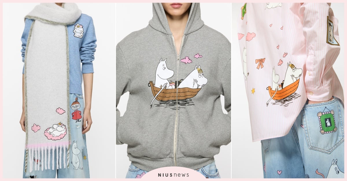 Acne Studio「嚕嚕米＆可兒CP圍巾」必搶爆！7款秋冬聯名台灣開賣，愛心告白牛仔褲超甜 AcneStudio聯名、AcneStudio門市、AcneStudio台灣、AcneStudio嚕嚕米、嚕嚕米聯名、嚕嚕米聯名上衣、嚕嚕米聯名圍巾、AcneStudio圍巾、AcneStudio聯名圍巾