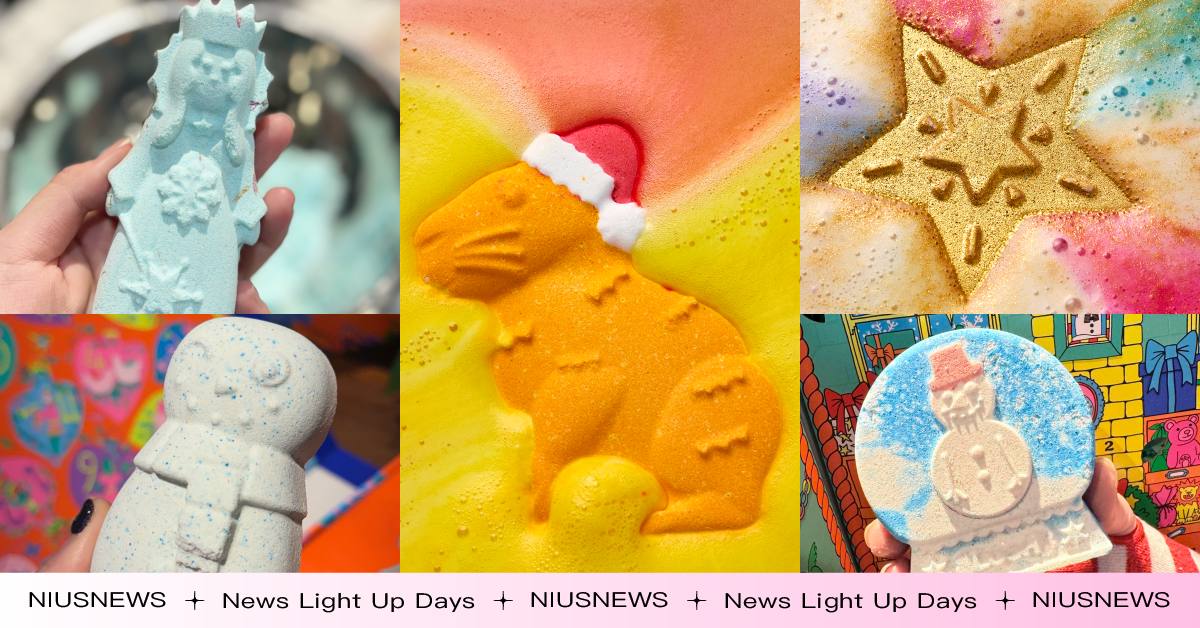 泡澡控瘋掉！2024 LUSH聖誕節限定7款「汽泡彈」推薦，薄荷精油冰雪女王、柑橘香水豚超可愛 汽泡彈、泡澡、LUSH、