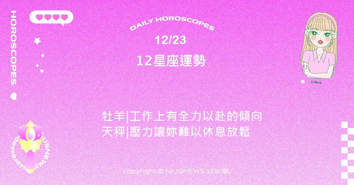 12/23星座點點名：金牛最近的偏財或副業運勢相當不錯。每日星座進化2.0 星座運勢、當日運勢、星座點點名、每日星座進化2.0