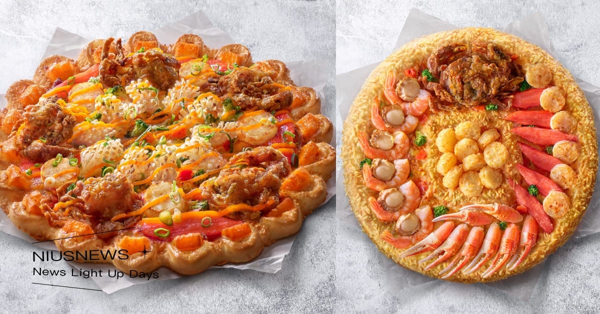 必勝客攜手米其林一星「富錦樹台菜香檳」推限定口味！「金皇軟殼蟹干貝」海味滿滿，「金帶財松葉蟹」用料超澎湃 必勝客、富錦樹台菜香檳、米其林、聯名、金帶財松葉蟹披薩