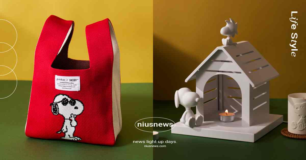 Pinkoi「史努比SNOOPY」166聯名開賣！純白狗屋蠟燭加熱器太美、日常針織手袋好勸敗 Pinkoi、史努比、SNOOPY、花生漫畫、史努比聯名