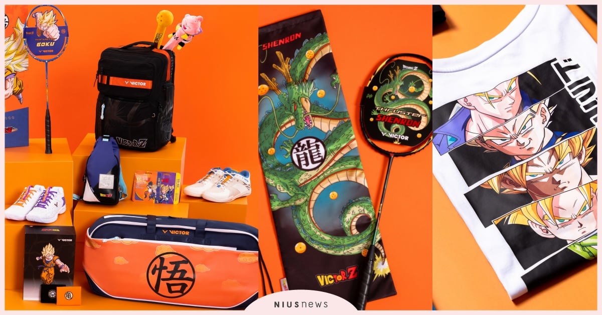 VICTOR「34款七龍珠Z聯名」台灣開賣！孫悟空龜派氣功球拍、神龍球拍大開外掛 VICTOR台灣、七龍珠Z聯名、VICTOR聯名、七龍珠Z羽球、七龍珠Z球鞋