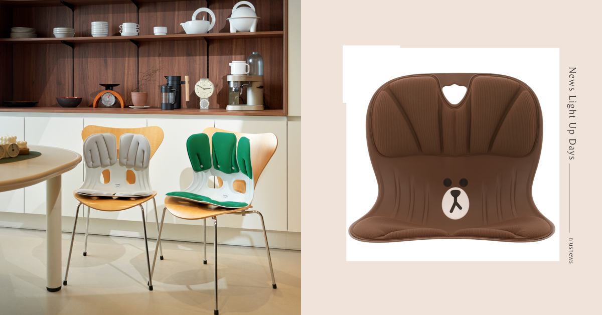 久坐不受累！韓國「矯姿神器」Curble護脊椅登台開賣，夢幻馬卡龍色、熊大聯名款輕巧耐坐又好看 矯姿神器、護脊椅、Curble