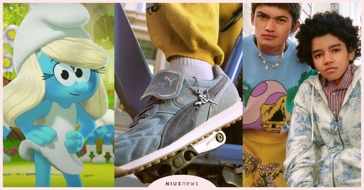 PUMA《藍色小精靈大電影》＋蕾哈娜聯名「小精靈藍鞋、蘑菇屋毛衣」台灣開賣！小美人彩蛋藏這 藍色小精靈大電影聯名、藍色小精靈大電影球鞋、藍色小精靈大電影蕾哈娜、蕾哈娜聯名鞋、蕾哈娜聯名PUMA