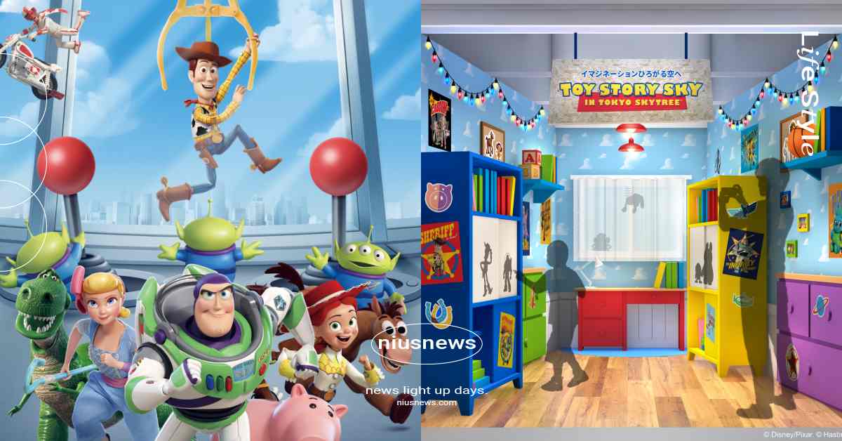 《玩具總動員》東京晴空塔聯名開跑！胡迪＆巴斯主題點燈必朝聖、安迪房間超還原 玩具總動員、玩具總動員30週年、玩具總動員5、東京晴空塔、胡迪