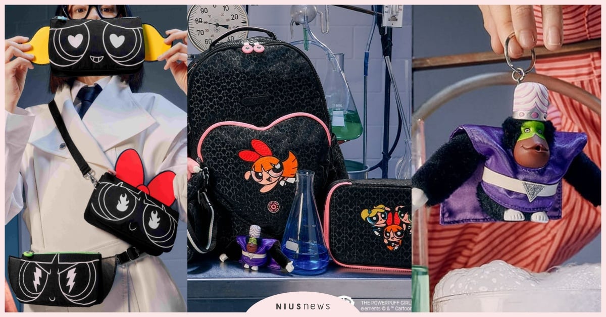 Kipling《飛天小女警》14款聯名「花花、泡泡、毛毛包包」台灣開賣！魔人啾啾吊飾超有梗 飛天小女警Kipling、卡通聯名包包、Kipling卡通聯名、Kipling台灣、Kipling包包