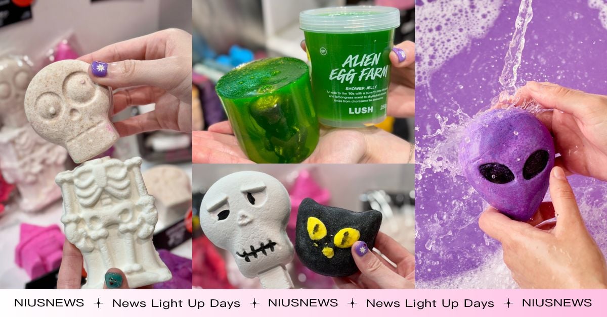 一起搞怪搗蛋！LUSH 2025萬聖節限定系列，首次推出頭部身體混搭泡澡、外星寶寶沐浴果凍 LUSH、萬聖節、泡澡、限定