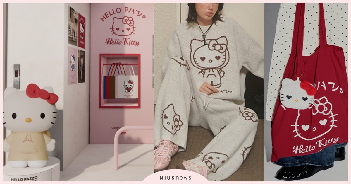 100公分KITTY空降信義區！PAZZO「11款愛心眼HELLO KITTY」聯名開賣，大臉托特包必收 PAZZOHELLOKITTY、HELLOKITTY聯名、HELLOKITTY衣服、HELLOKITTY包包、HELLOKITTY台北信義區
