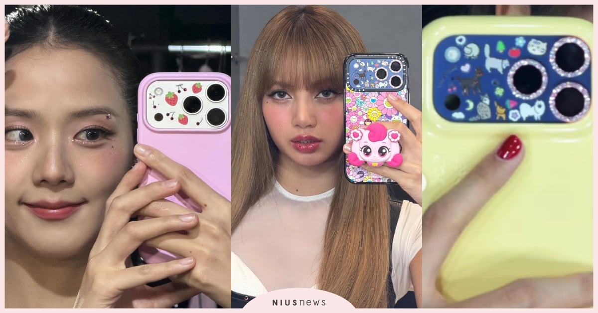 手機殼不夠潮了！大票韓星正瘋「iPhone貼紙裝飾」，Jisoo草莓貼、Lisa貼毛孩超可愛