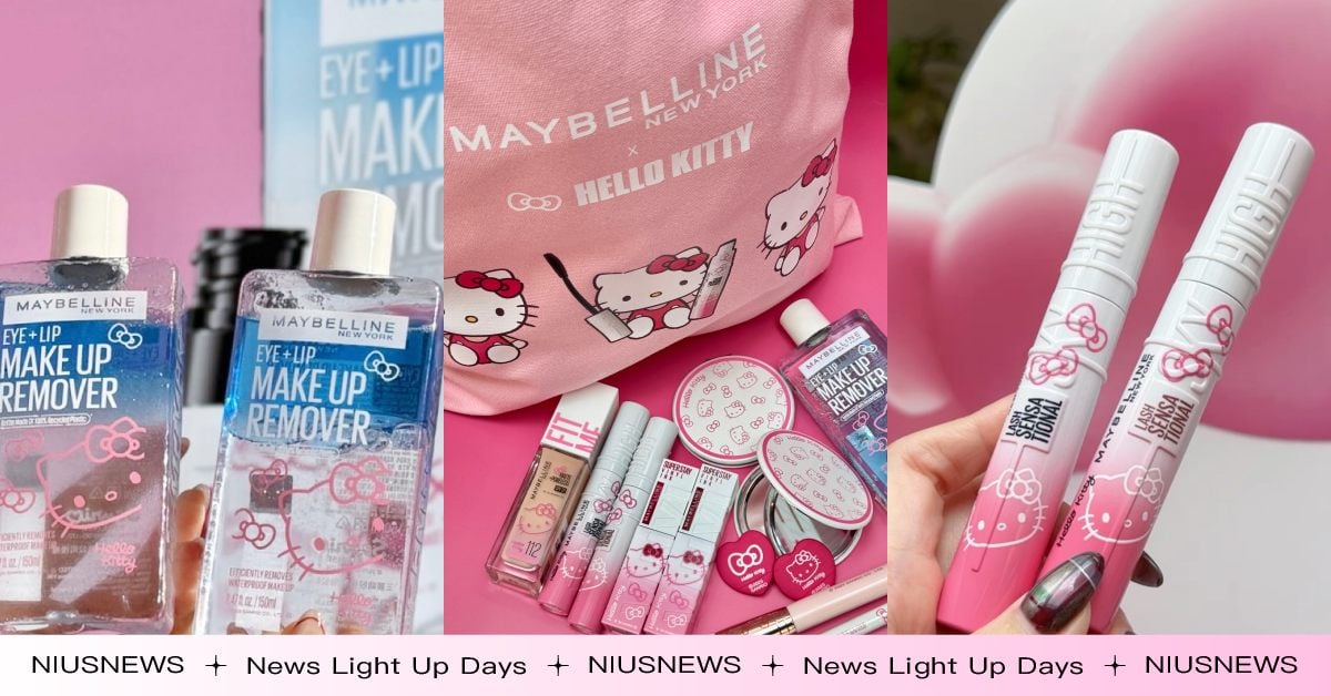 可愛爆擊！媚比琳 X HELLO KITTY推最萌跨界聯名彩妝，KITTY版眼唇卸妝液只有台灣買得到 Kitty、聯名、hello kitty、HELLO KITTY、快閃店、