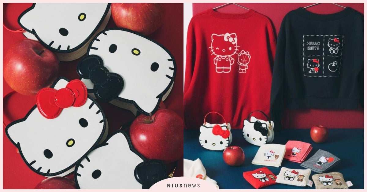 日牌三麗鷗聯名「Hello Kitty蝴蝶結大頭包」超萌！泰迪熊刺繡手帕、眨眼Kitty上衣必買 ROPÉPICNICHELLOKITTY聯名、ROPÉPICNIC聯名、ROPÉPICNIC三麗鷗、HELLOKITTY包包、HELLOKITTY上衣、KITTY聯名包