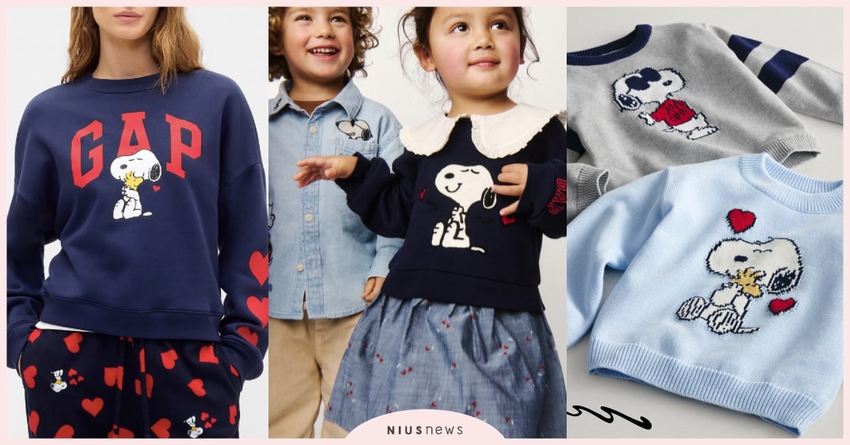 史努比親子裝！28款GAP「PEANUTS聯名服飾、童裝」台灣有賣！露西戀愛瞬間爆笑還原 GAP聯名、GAP史努比、花生漫畫聯名、史努比童裝、史努比上衣、史努比褲子、史努比聯名童裝、史努比聯名、查理布朗上衣