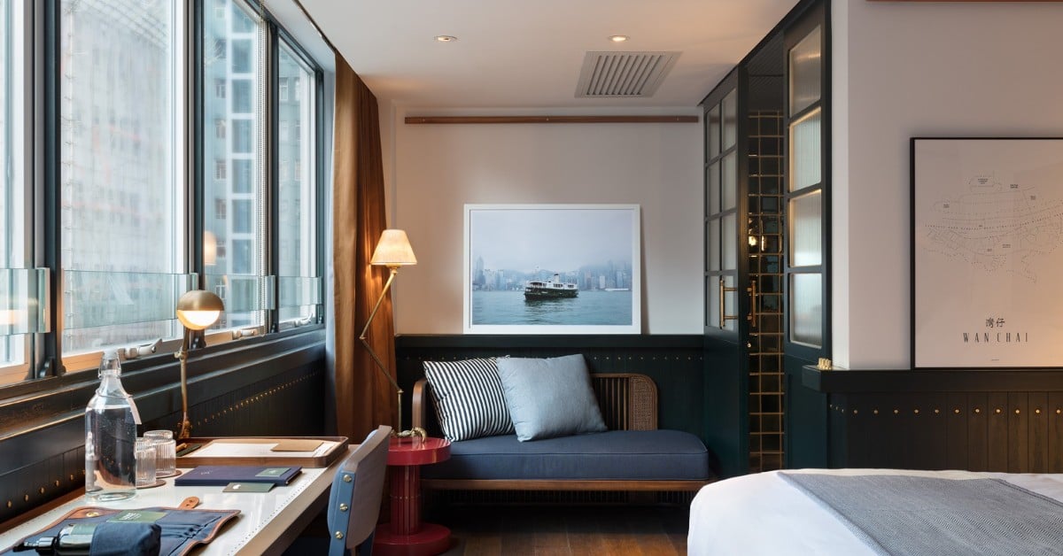 【香港住宿】品味者限定，香港灣仔The Fleming芬名酒店，住進60年代渡輪復古美學，酒紅電梯超時髦 香港、香港走走香港旅遊、香港住宿、灣仔、TheFleming、芬名酒店、設計旅店、OsteriaMarzia、香港打卡