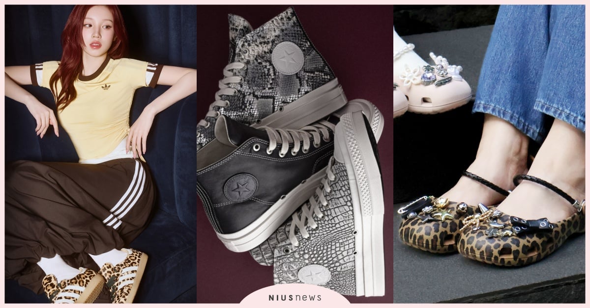 2026年6雙「動物紋運動鞋」推薦！adidas豹紋樂福鞋、CONVERSE蛇紋辣瘋 宋雨琦同款、CONVERSE豹紋鞋、adidas Originals豹紋鞋、豹紋鞋穿搭、rose豹紋鞋、NewBalance豹紋鞋、動物紋運動鞋、Crocs豹紋鞋