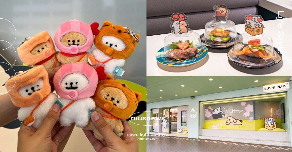 爭鮮「線條小狗」聯名開跑！12款限定周邊＋3大聯名餐點一次看，超萌絨毛公仔盲盒必收藏 爭鮮線條小狗、線條小狗聯名、Maltese、小金毛、絨毛公仔盲盒、爭鮮壽司