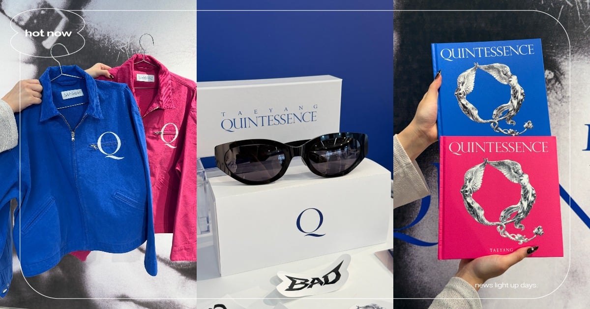 BIGBANG TAEYANG快閃店《QUINTESSENCE》登台！太陽同款墨鏡、外套開賣，台北限定周邊必收 BIGBANG、TAEYANG、快閃店、QUINTESSENCE、周邊