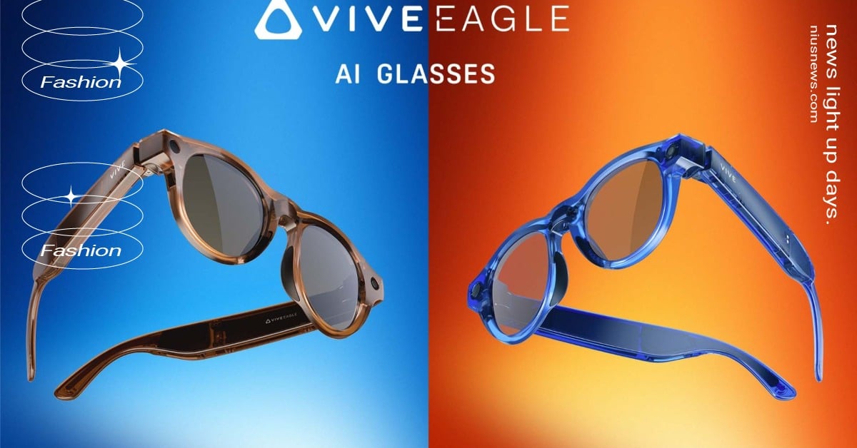 VIVE Eagle AI智慧眼鏡「圓框款」9/3開賣，錄影升3K還能點頭接電話 VIVEEagle、AI智慧眼鏡、HTC、智慧生活、圓框眼鏡、科技新品、AI翻譯、電信優惠