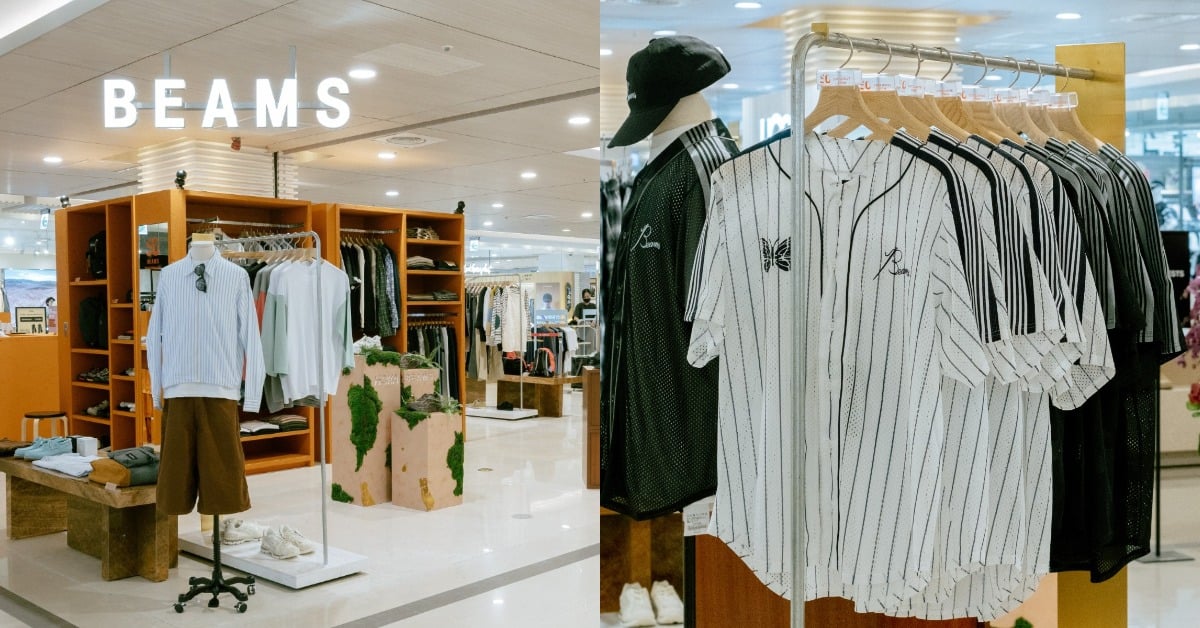 BEAMS 50週年首進高雄！漢神巨蛋 9/2 開幕，全台獨家「BEAMS DESK」是什麼？ BEAMS、BEAMS高雄、漢神巨蛋、BEAMS50週年、BEAMSDESK、NEEDLES、HOKA、潮流選貨