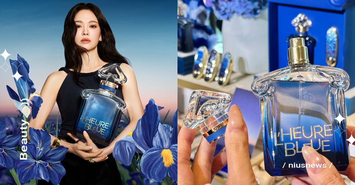 宋慧喬同款藍色香水台灣開賣！嬌蘭「鳶尾暮藍淡香精」美翻，珠寶瓶身讓人想收藏 香水、韓星同款、宋慧喬、