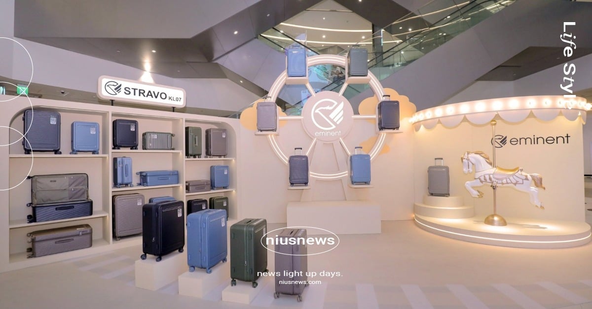 萬國通路 Eminent 在南港LaLaport 打造奶油系遊樂園！限時快閃還能把 STRAVO KL07 行李箱帶回家？ 萬國通路、萬國童遊世界、Eminent、南港LaLaport、STRAVOKL07、行李箱推薦、期間限定、打卡景點
