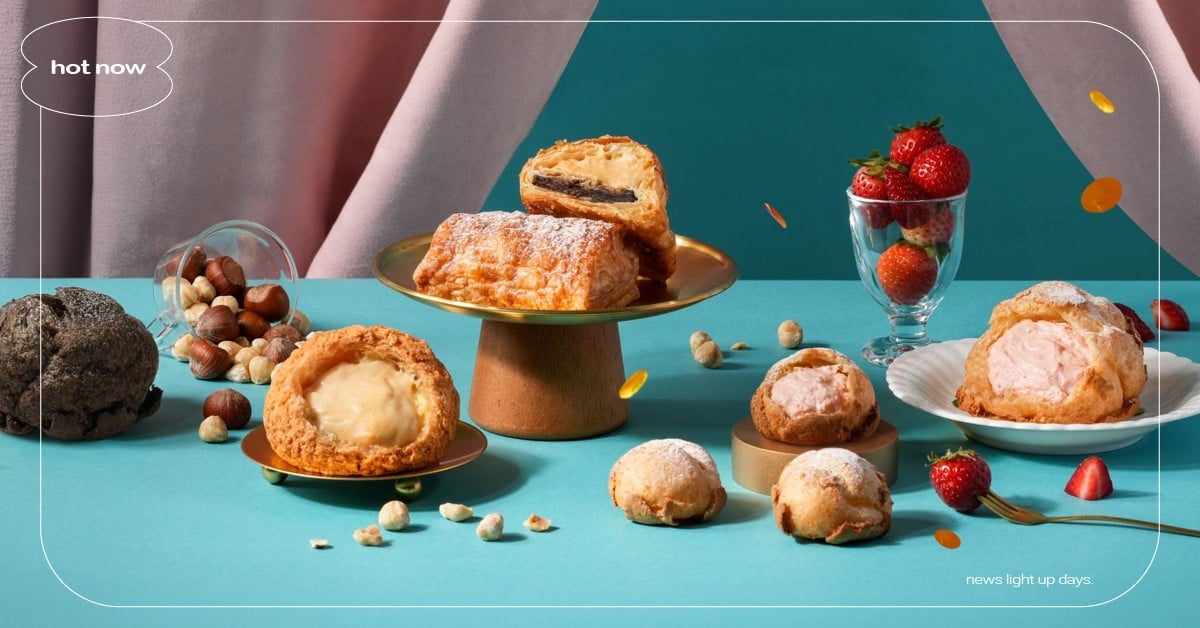 beard papa’s 11月「榛果、草莓泡芙」暖心回歸，還有黑日式派皮可以搭！ beardpapas、泡芙、榛果泡芙、草莓泡芙、黑日式派皮、冬季限定、甜點推薦、初冬甜點