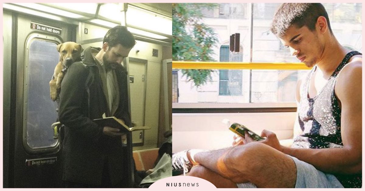 認真的男人最帥惹！只要追蹤IG一個hashtag就能捕捉所有閱讀型男 低頭族、通勤、hotdudesreading、hashtag、天菜